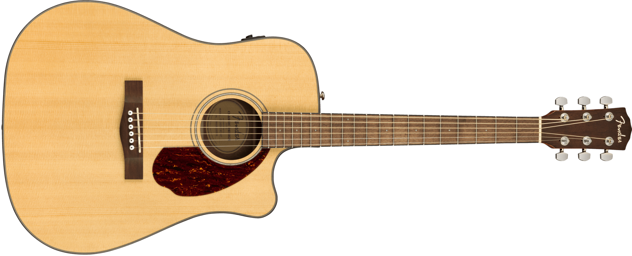 Fender CD - 140SCE Dreadnought, Walnut Fingerboard, Natural w/Case by FMIC