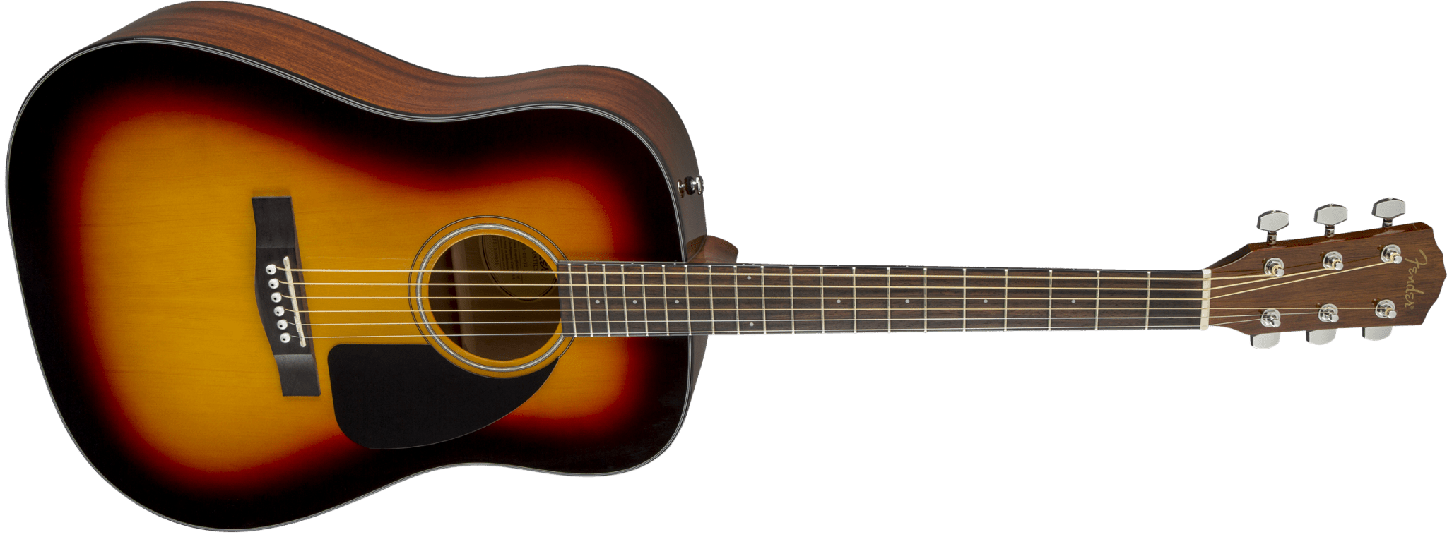 Fender CD - 60 Dreadnought V3 w/Case, Walnut Fingerboard, Sunburst by FMIC