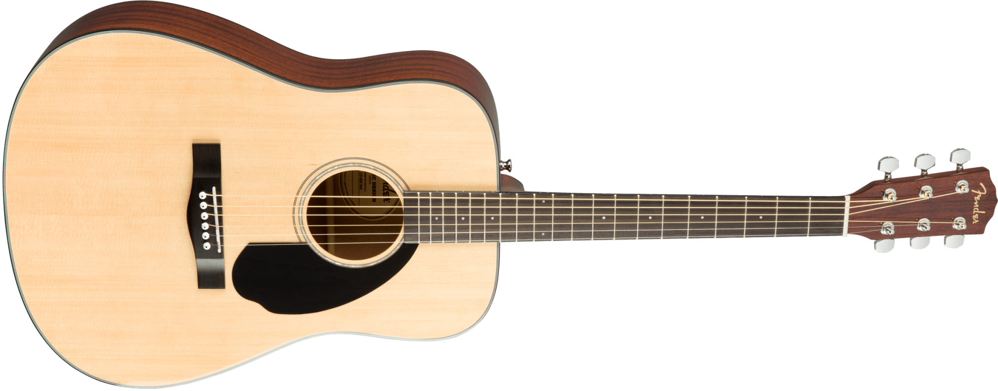Fender CD - 60S Dreadnought, Walnut Fingerboard, Natural by FMIC