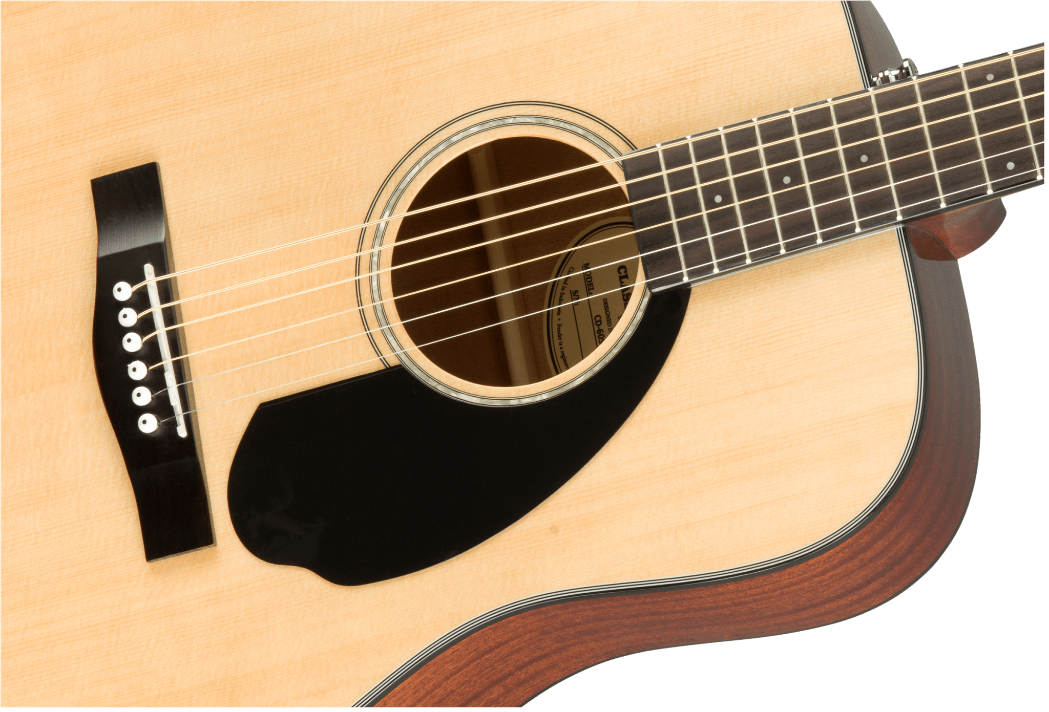 Fender CD - 60S Dreadnought, Walnut Fingerboard, Natural by FMIC