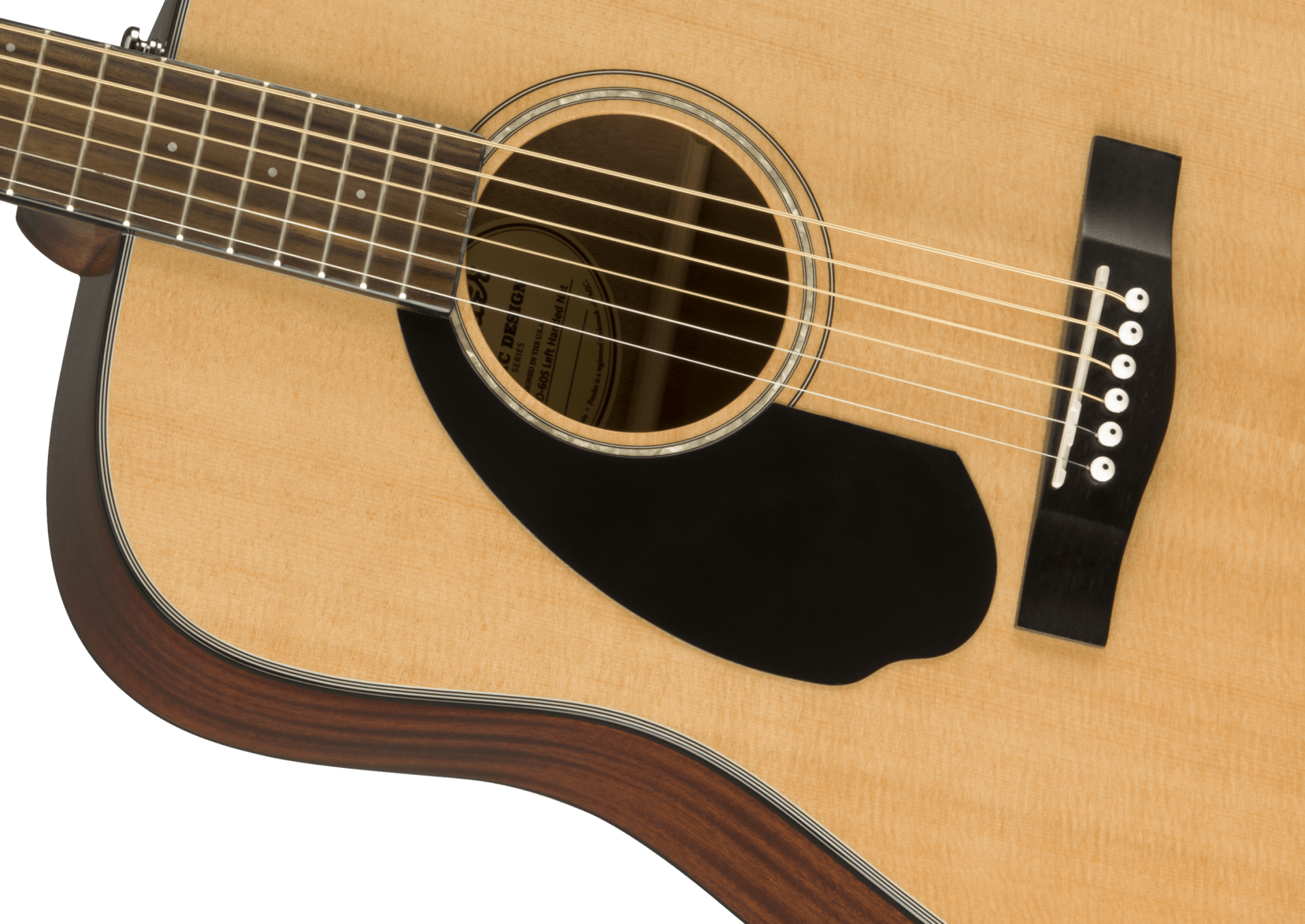 Fender CD - 60S Left Hand, Walnut Fingerboard, Natural by FMIC