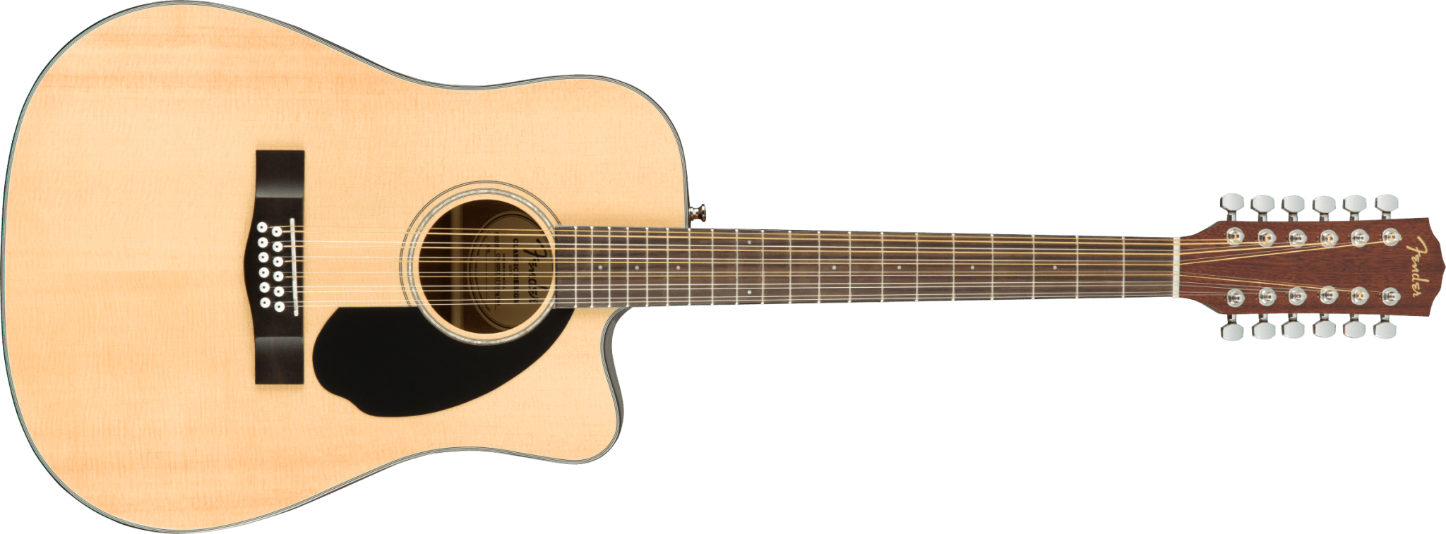 Fender CD - 60SCE Dreadnought 12 - string, Walnut Fingerboard, Natural by FMIC