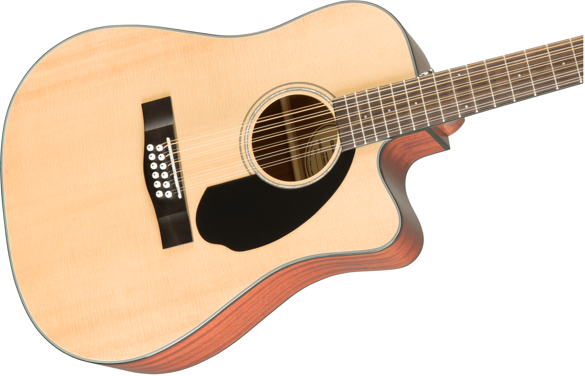 Fender CD - 60SCE Dreadnought 12 - string, Walnut Fingerboard, Natural by FMIC