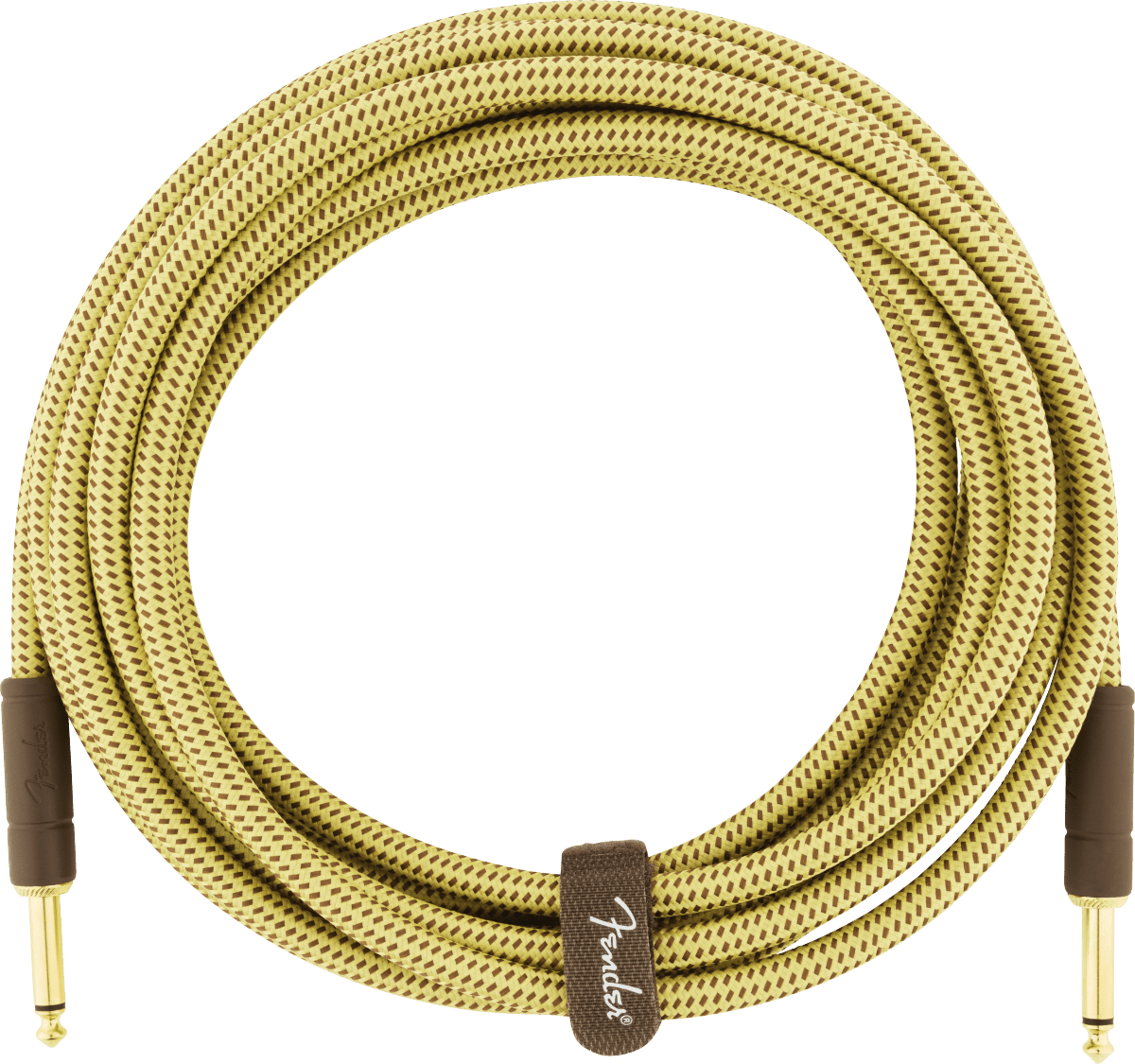 Fender Deluxe Series Instrument Cable, Straight/Straight, 15', Tweed by FMIC