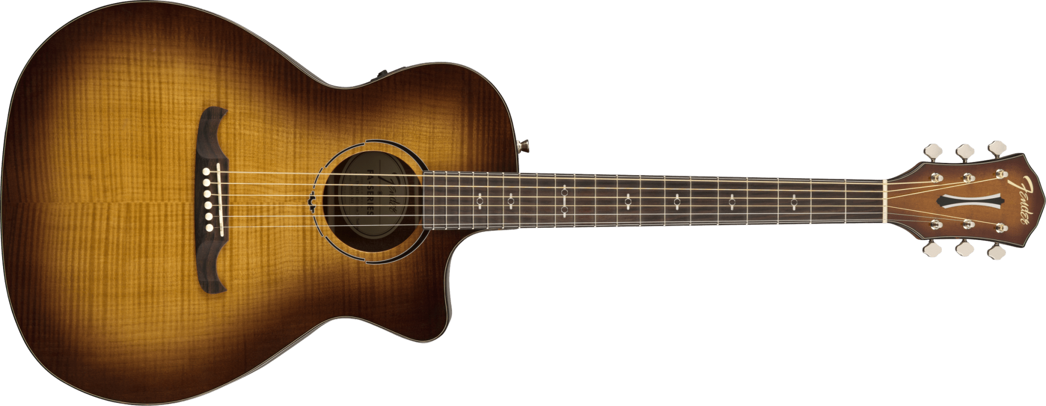 Fender FA - 345CE Auditorium, Laurel Fingerboard, 3 - Tone Tea Burst by FMIC