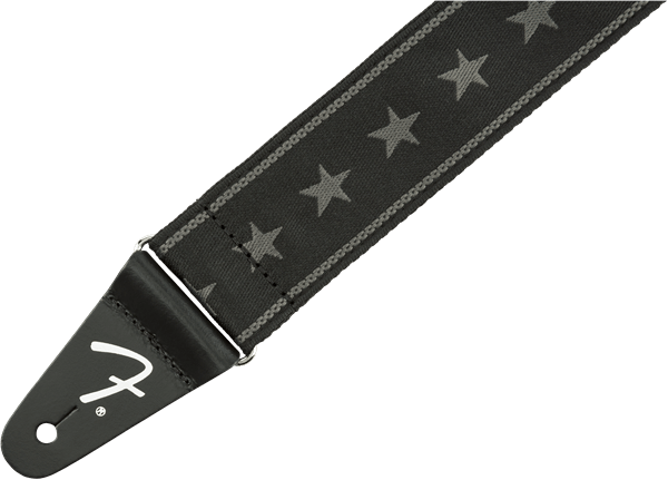 Fender® Nylon Stars and Stripes Strap, Black/Grey by FMIC