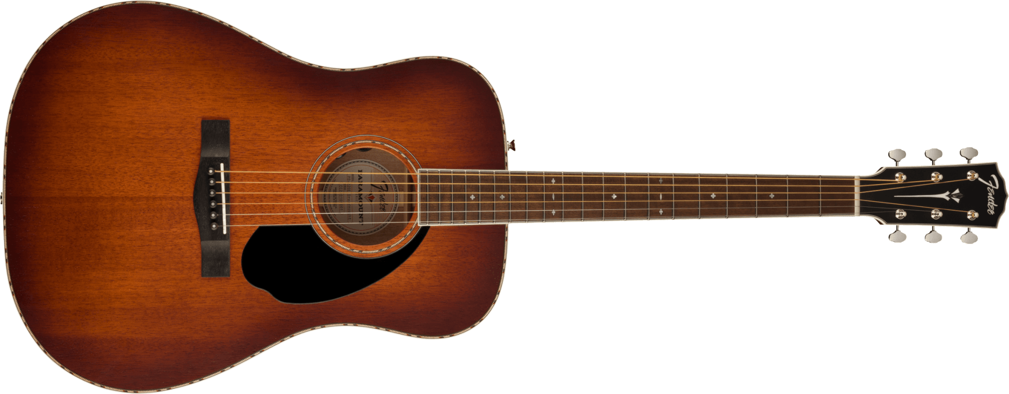 Fender PD - 220E Dreadnought, All Mahogany, Ovangkol Fingerboard, Aged Cognac Burst by FMIC