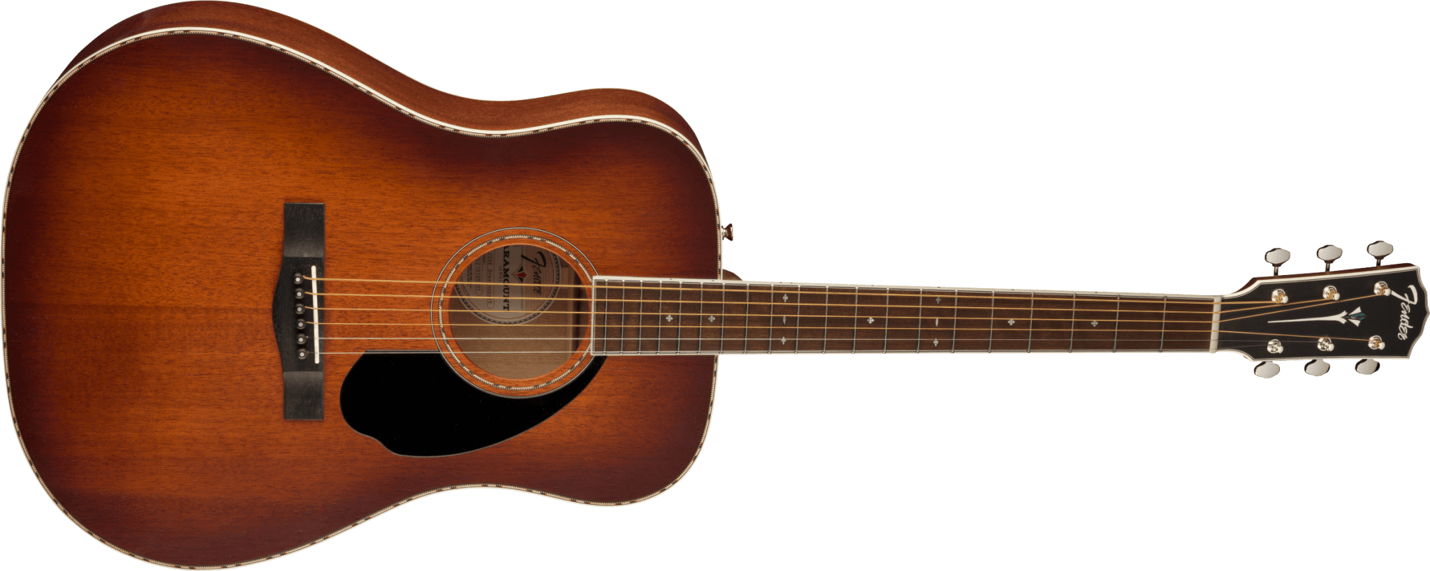 Fender PD - 220E Dreadnought, All Mahogany, Ovangkol Fingerboard, Aged Cognac Burst by FMIC