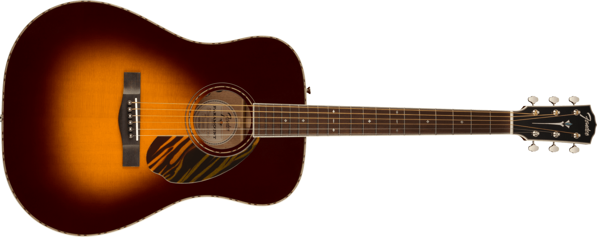 Fender PD - 220E Dreadnought, Ovangkol Fingerboard, 3 - Color Vintage Sunburst by FMIC