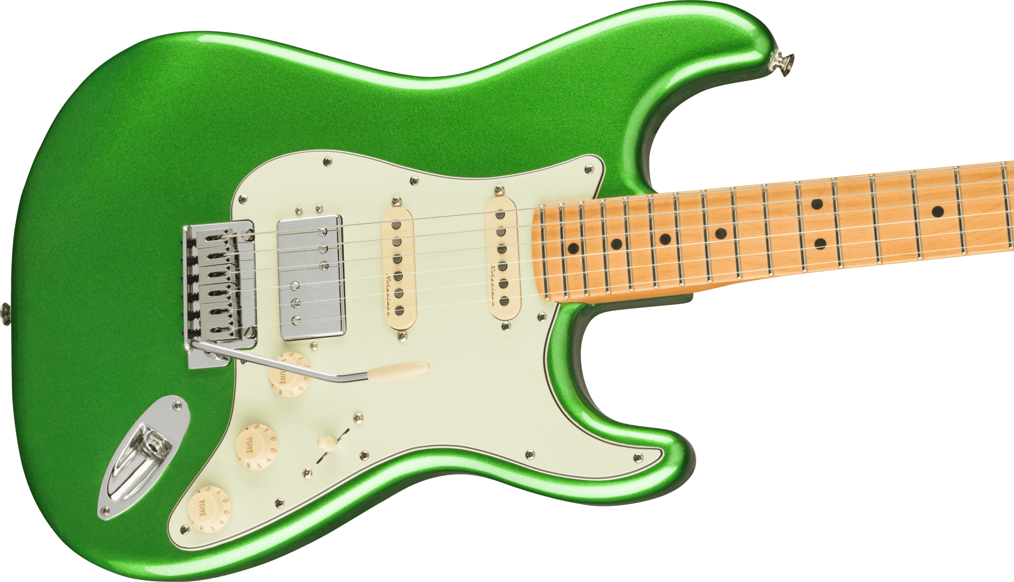 Fender Player Plus Stratocaster HSS, Maple Fingerboard, Cosmic Jade by FMIC
