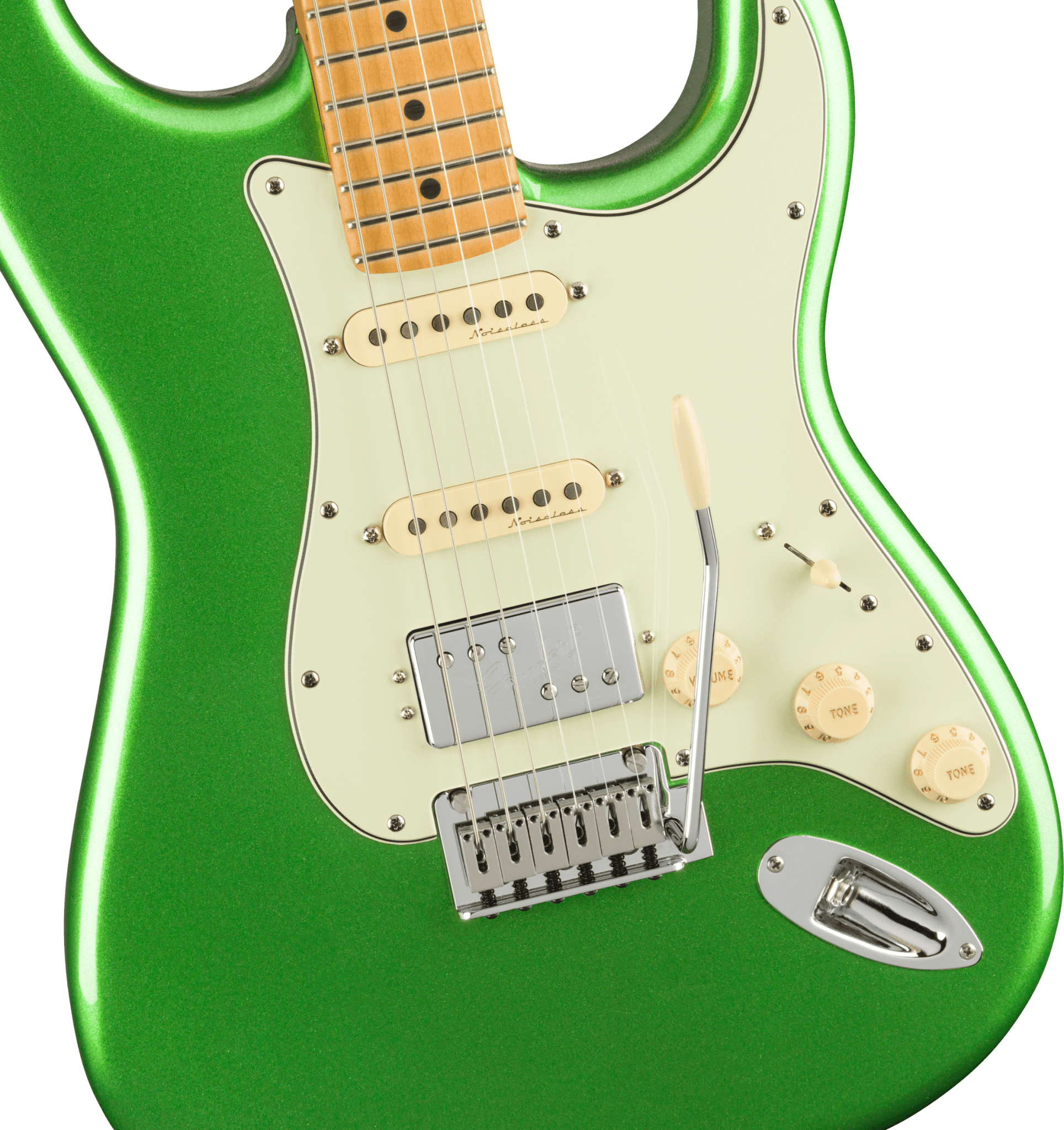 Fender Player Plus Stratocaster HSS, Maple Fingerboard, Cosmic Jade by FMIC