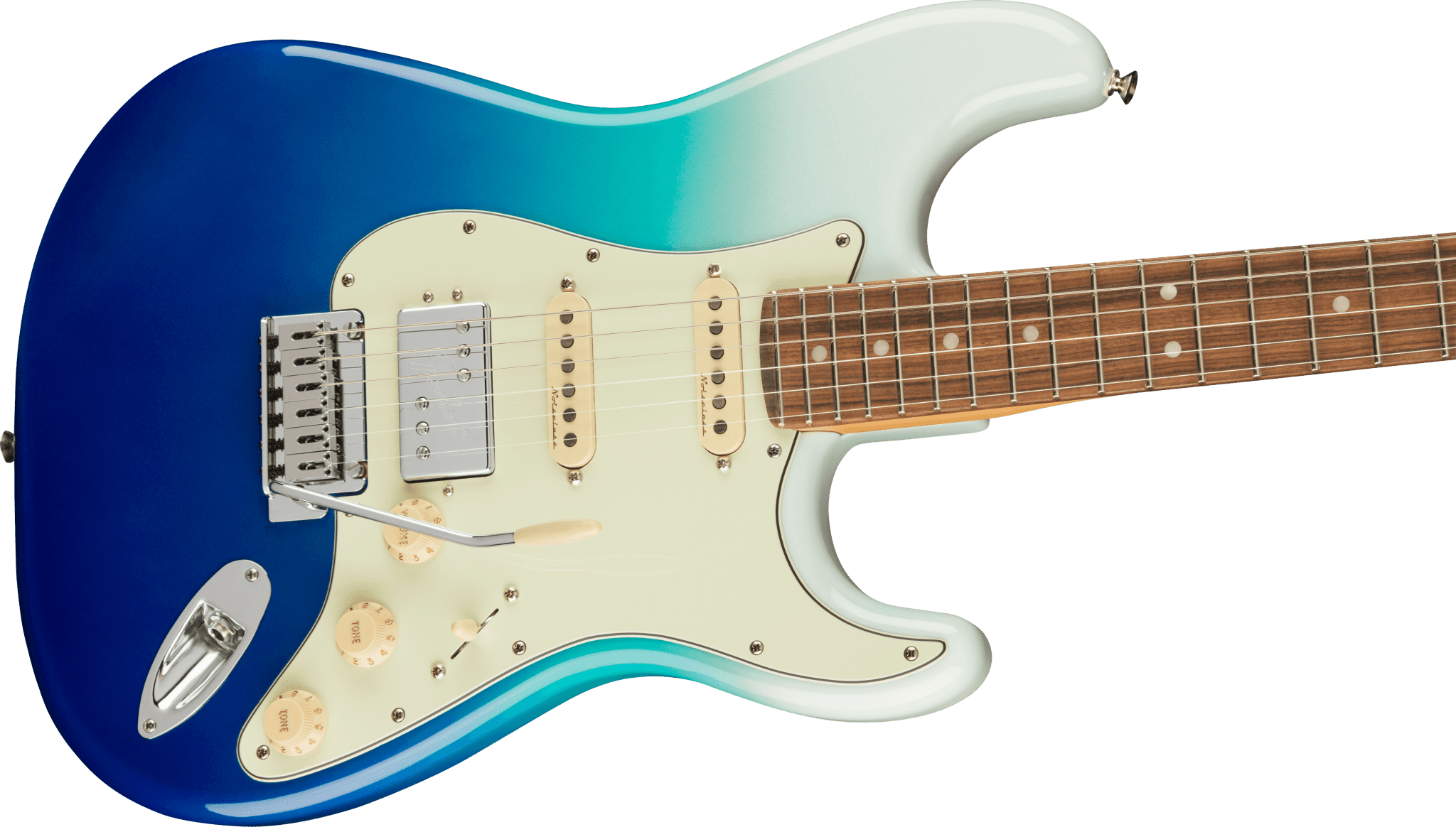 Fender Player Plus Stratocaster HSS, Pau Ferro Fingerboard, Belair Blue by FMIC