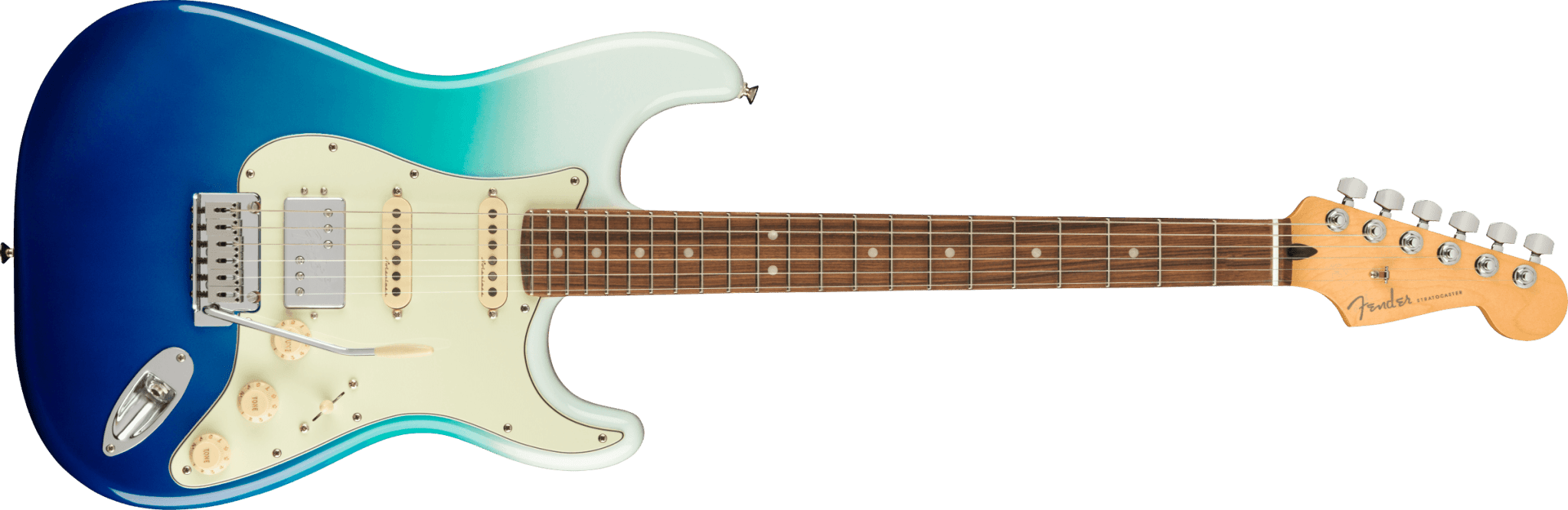 Fender Player Plus Stratocaster HSS, Pau Ferro Fingerboard, Belair Blue by FMIC