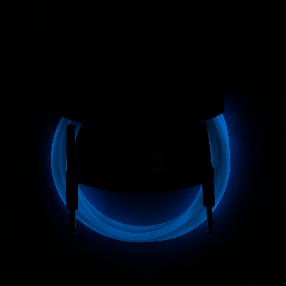 Fender Professional Glow in the Dark Cable, Blue, 10' by FMIC