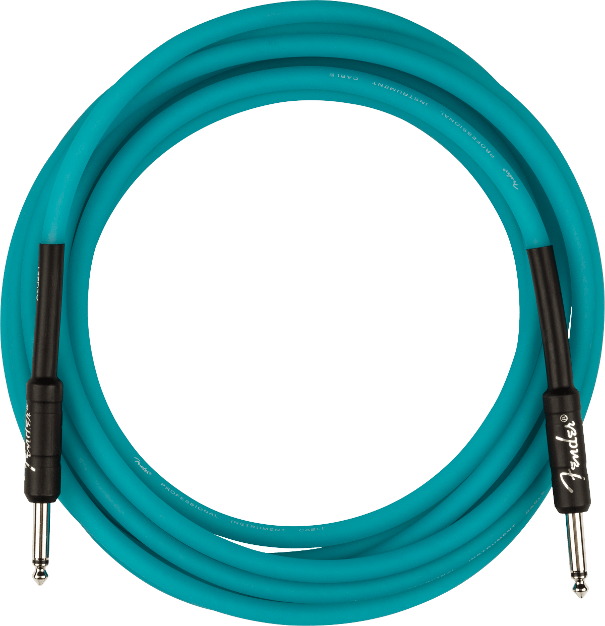 Fender Professional Glow in the Dark Cable, Blue, 18.6' by FMIC