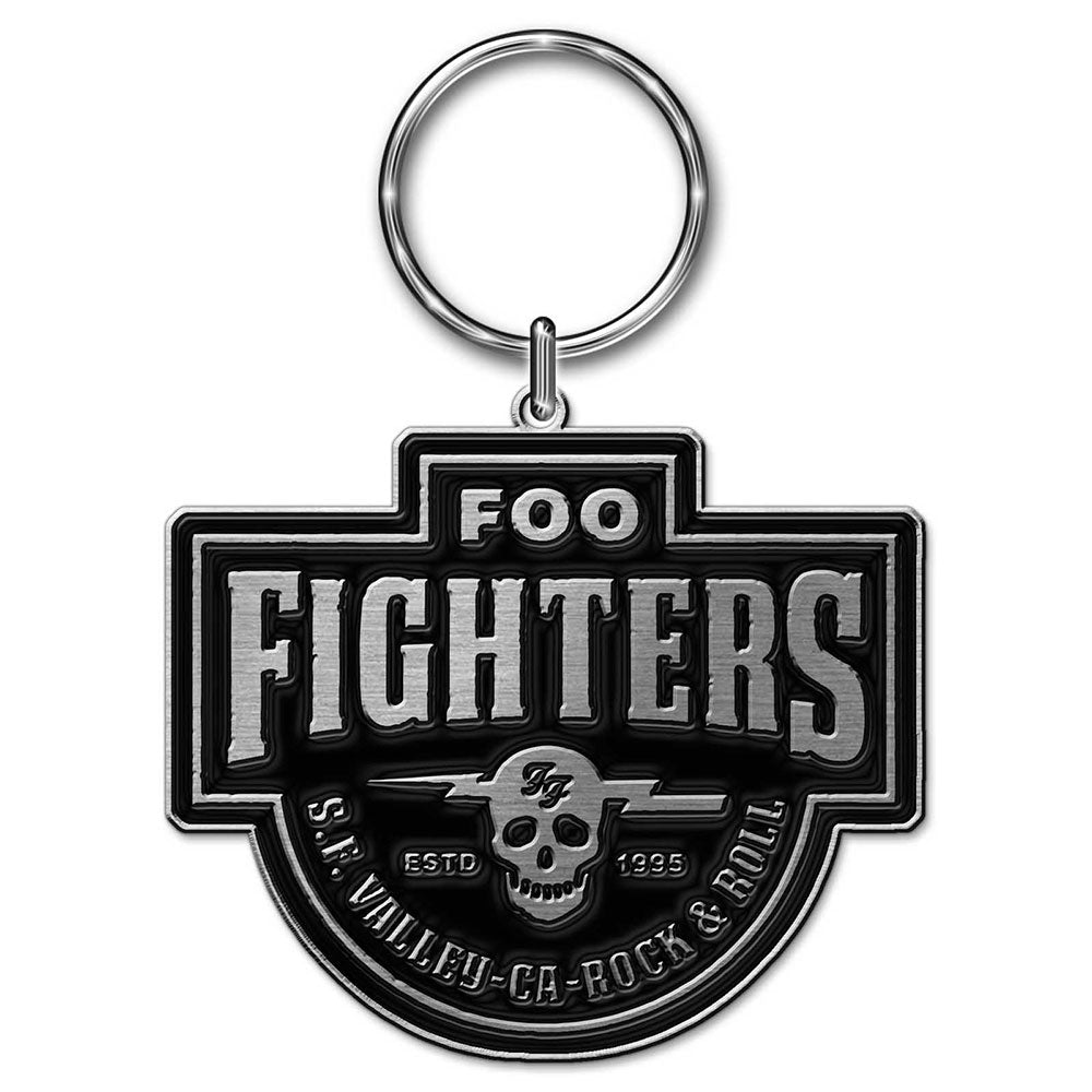 FOO FIGHTERS KEYCHAIN: ESTABLISHED 1995 (DIE - CAST RELIEF) by Rock Off Trade