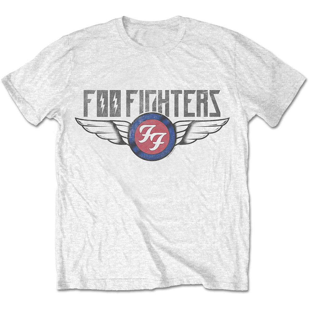 FOO FIGHTERS UNISEX TEE: FLASH WINGS by Rock Off Trade