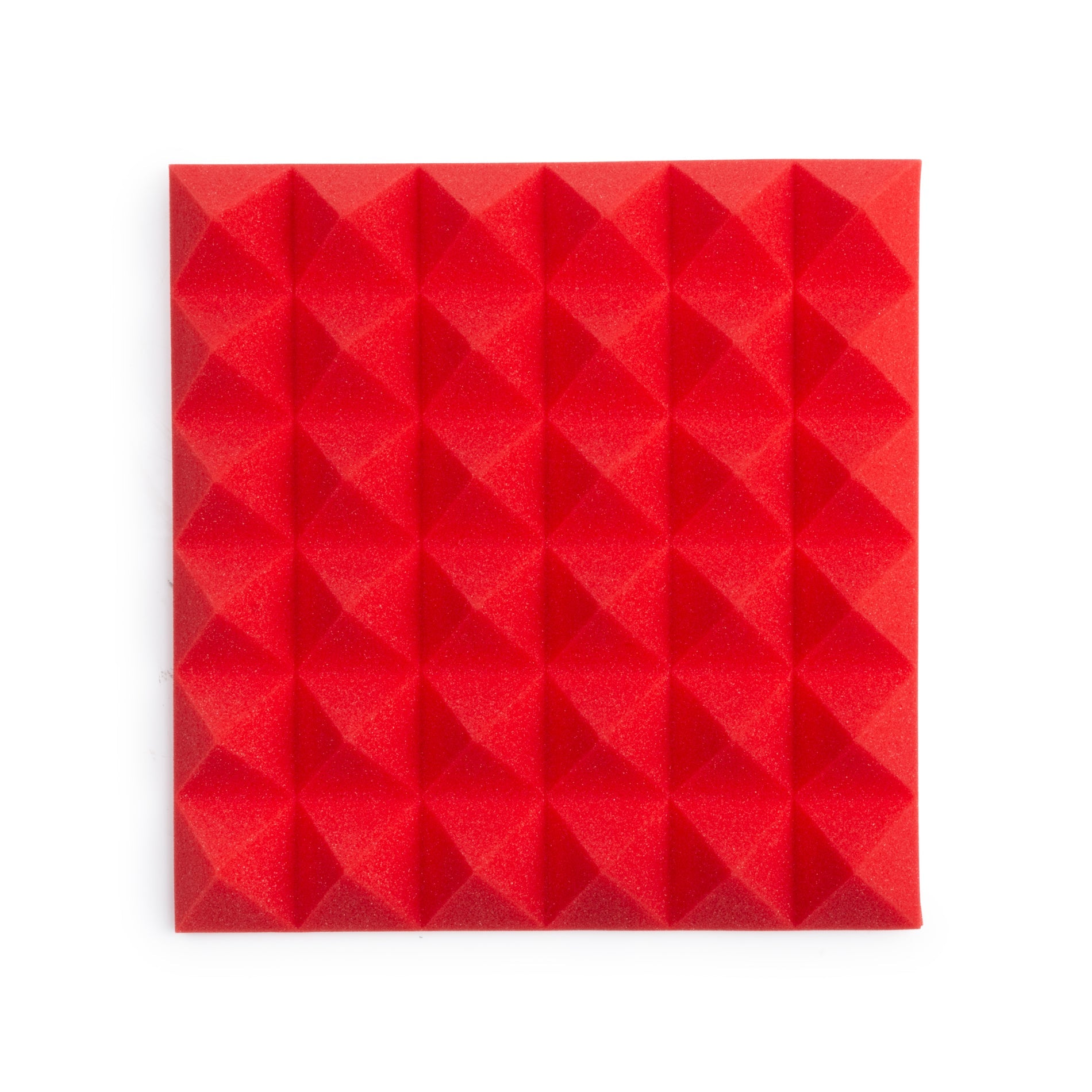 Gator Frameworks 8 Pack of Red 12" x 12" Acoustic Pyramid Panel by Erikson Audio