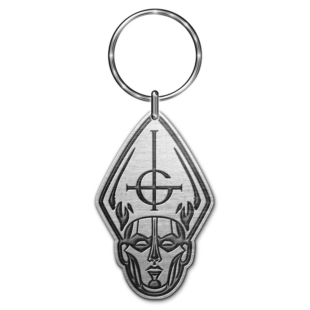 GHOST KEYCHAIN: PAPA HEAD (DIE - CAST RELIEF) by Rock Off Trade