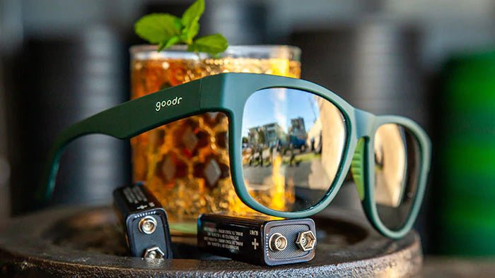 Goodr Sunglasses BAMF Mint Julep Electroshocks by Goodr