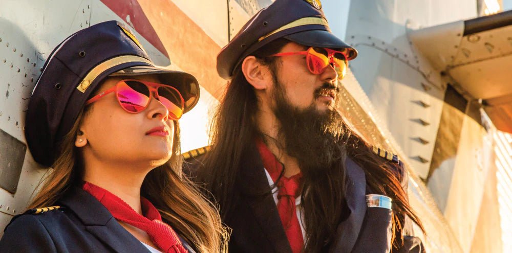 Goodr Sunglasses Captain Blunt's Red Eye by Goodr