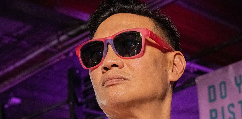 Goodr Sunglasses Do You Even Pistol, Flamingo? by Goodr