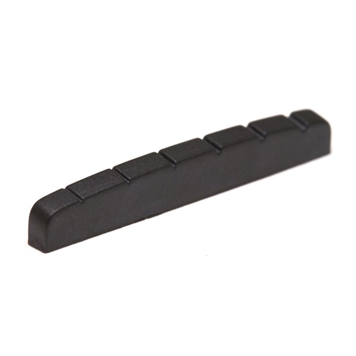 Graph Tech Guitar Graph Black Tusq Xl Fender Style Flat Bottom Slotted Nut by Coast Music
