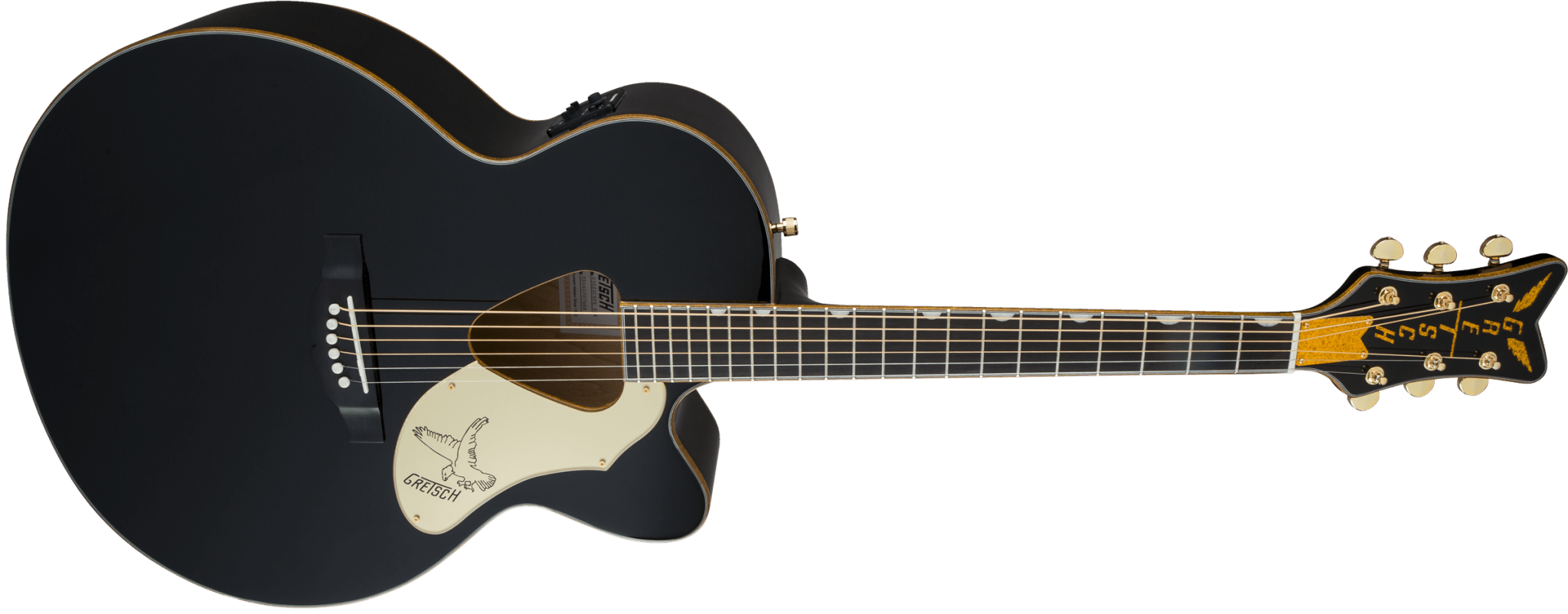 Gretsch G5022CBFE Rancher Falcon Jumbo Cutaway Acoustic/Electric, Fishman Pickups, Black by FMIC