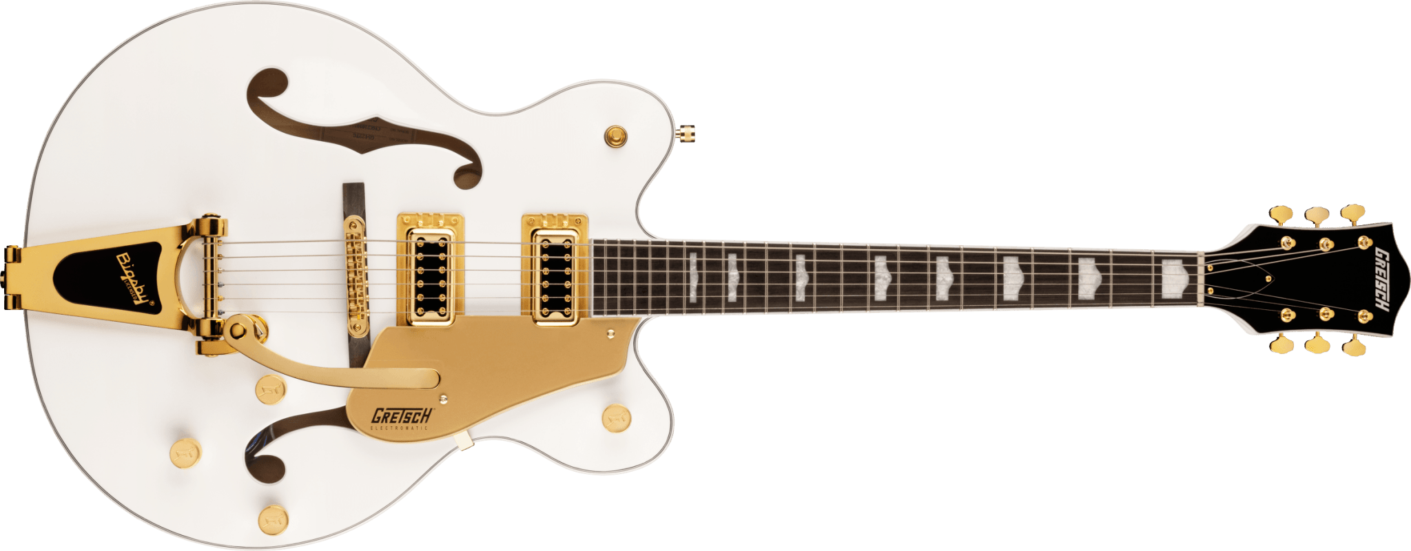 Gretsch G5422TG Electromatic® Classic Hollow Body Double - Cut with Bigsby® and Gold Hardware, Laurel Fingerboard, Snowcrest White by FMIC
