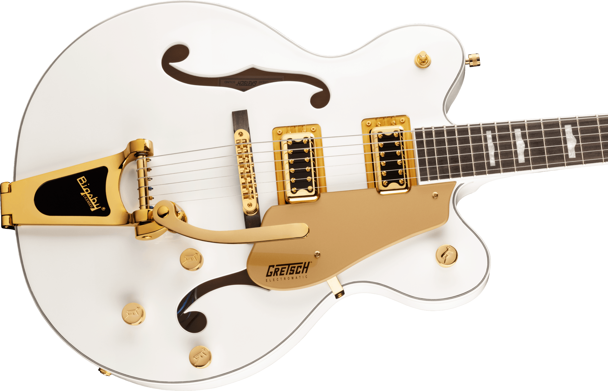 Gretsch G5422TG Electromatic® Classic Hollow Body Double - Cut with Bigsby® and Gold Hardware, Laurel Fingerboard, Snowcrest White by FMIC