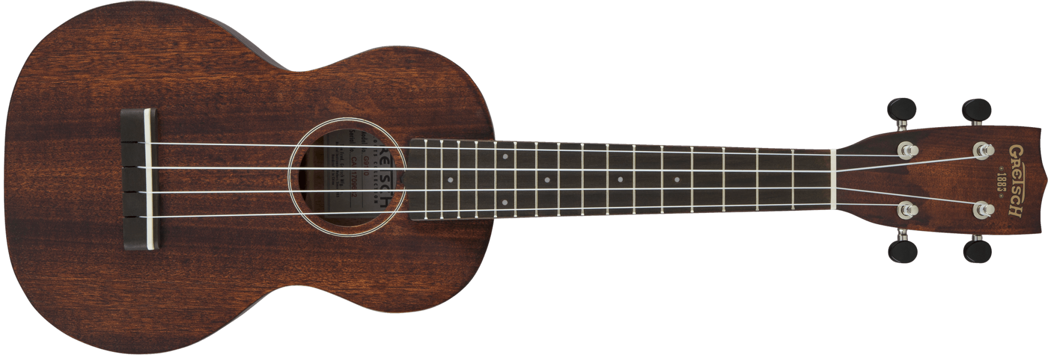 Gretsch G9110 Concert Standard Ukulele with Gig Bag, Ovangkol Fingerboard, Vintage Mahogany Stain by FMIC