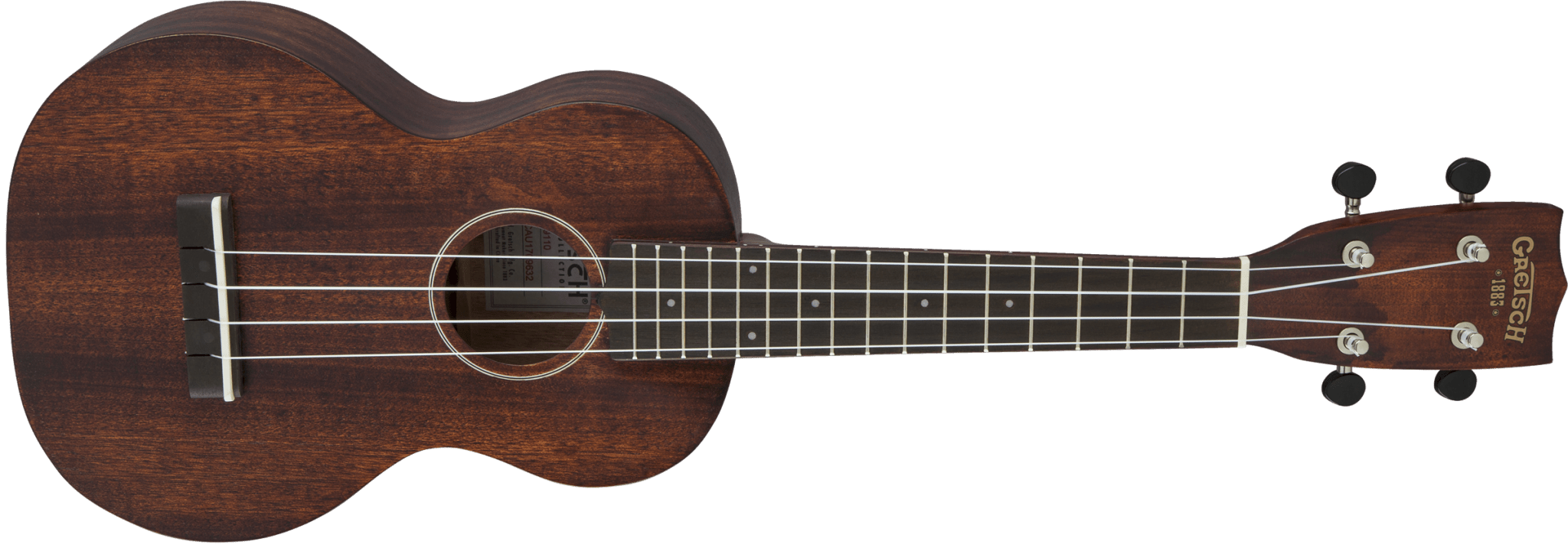 Gretsch G9110 Concert Standard Ukulele with Gig Bag, Ovangkol Fingerboard, Vintage Mahogany Stain by FMIC