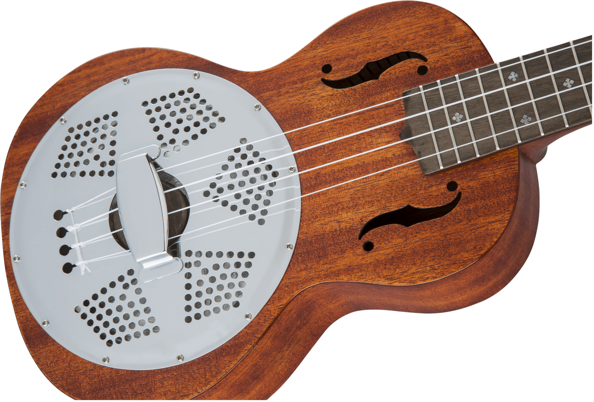 Gretsch G9112 Resonator - Ukulele with Gig Bag, Ovangkol Fingerboard, Biscuit Cone, Honey Mahogany Stain by FMIC