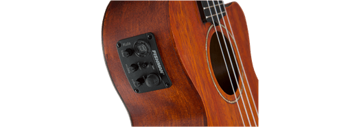 Gretsch G9121 A.C.E. Tenor Ukulele with Gig Bag, Ovangkol Fingerboard, Acoustic - Cutaway - Electric, Fishman® Kula Pickup, Honey Mahogany Stain by FMIC