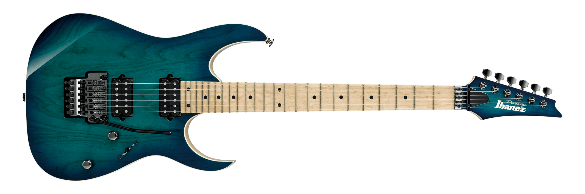 Ibanez 6 String RH Electric Guitar Prestige, Nebula Green Burst by Hoshino