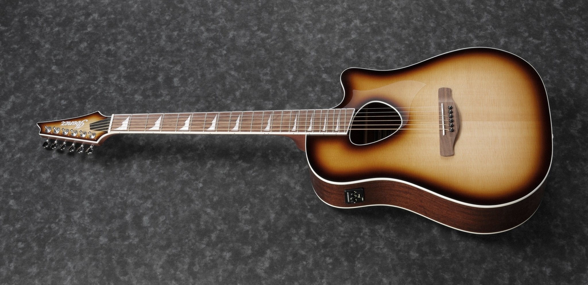 Ibanez Altstar Acoustic Electric Guitar ALT30, Natural Browned Burst High Gloss by Hoshino