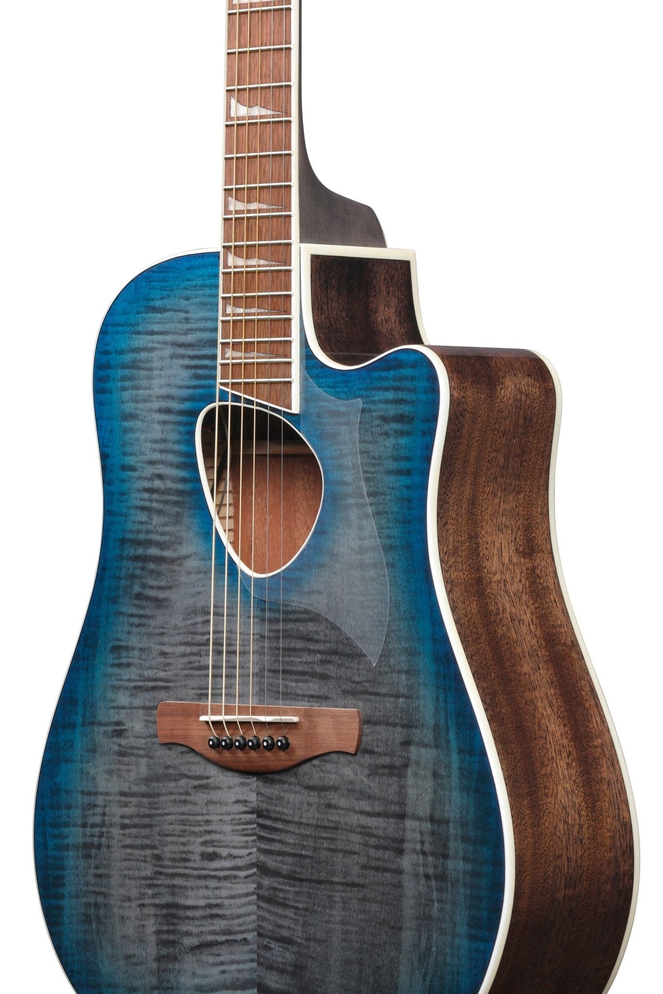 Ibanez Altstar Acoustic Electric Guitar ALT30FM, Blue Doom Burst High Gloss by Hoshino