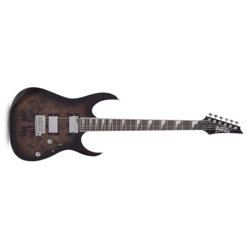 Ibanez Gio GRG220PA Electric Guitar, Purple Heart, Brown Black Burst by Hoshino