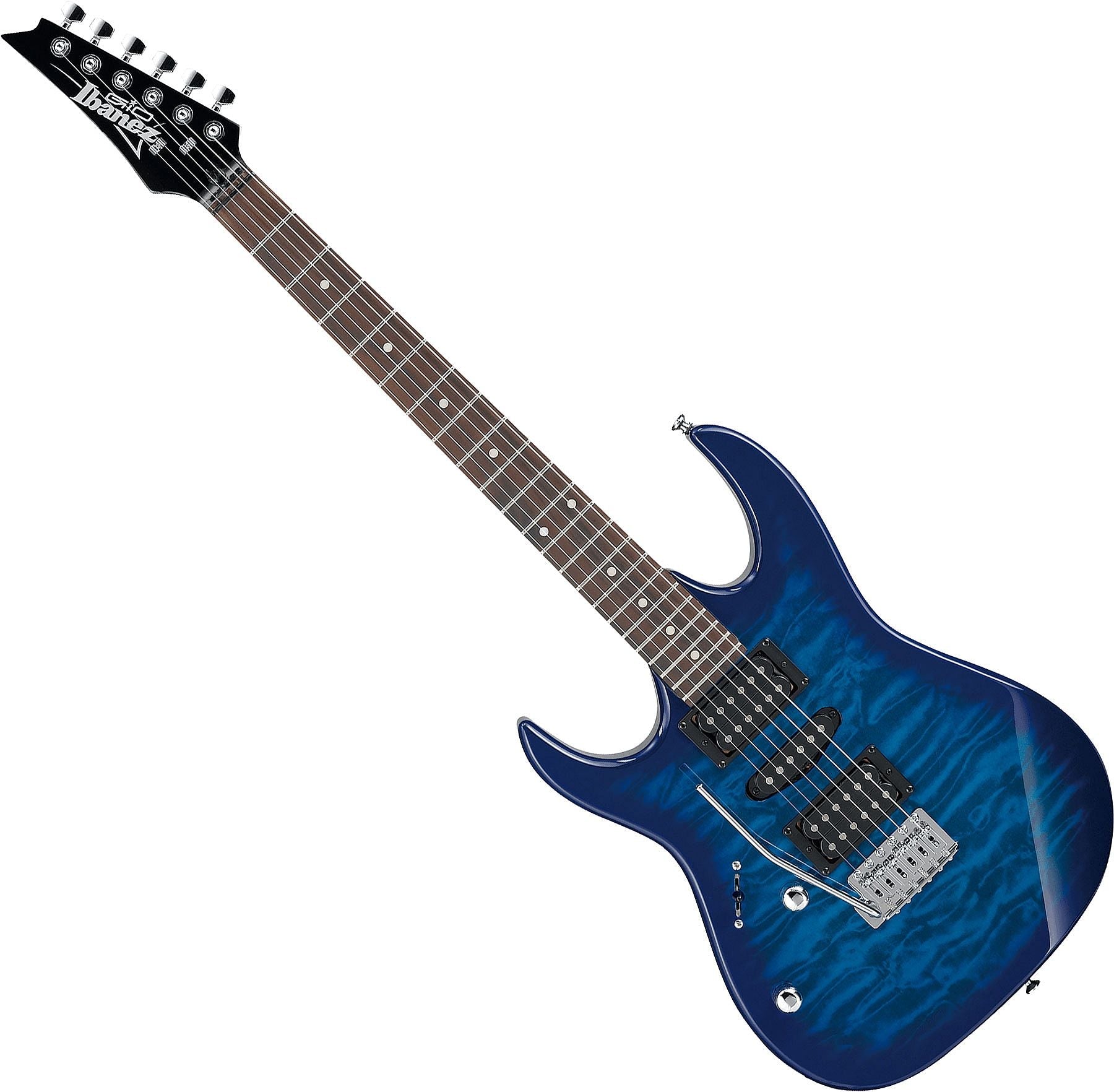 Ibanez Gio RX Series 6 - String LH, Transparent Blue Burst by Hoshino
