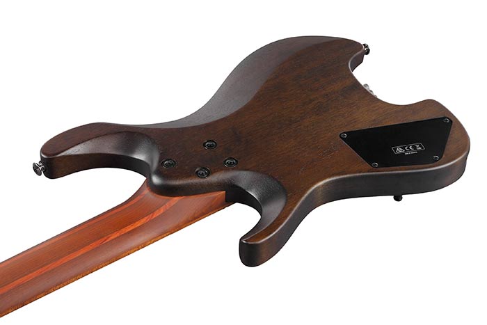 Ibanez Q Standard QX527PB Headless Multiscale 7 - String Electric Guitar, Antique Brown Stained by Hoshino