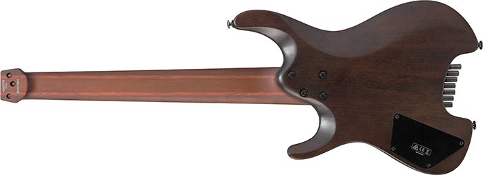 Ibanez Q Standard QX527PB Headless Multiscale 7 - String Electric Guitar, Antique Brown Stained by Hoshino