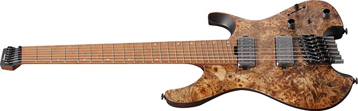 Ibanez Q Standard QX527PB Headless Multiscale 7 - String Electric Guitar, Antique Brown Stained by Hoshino