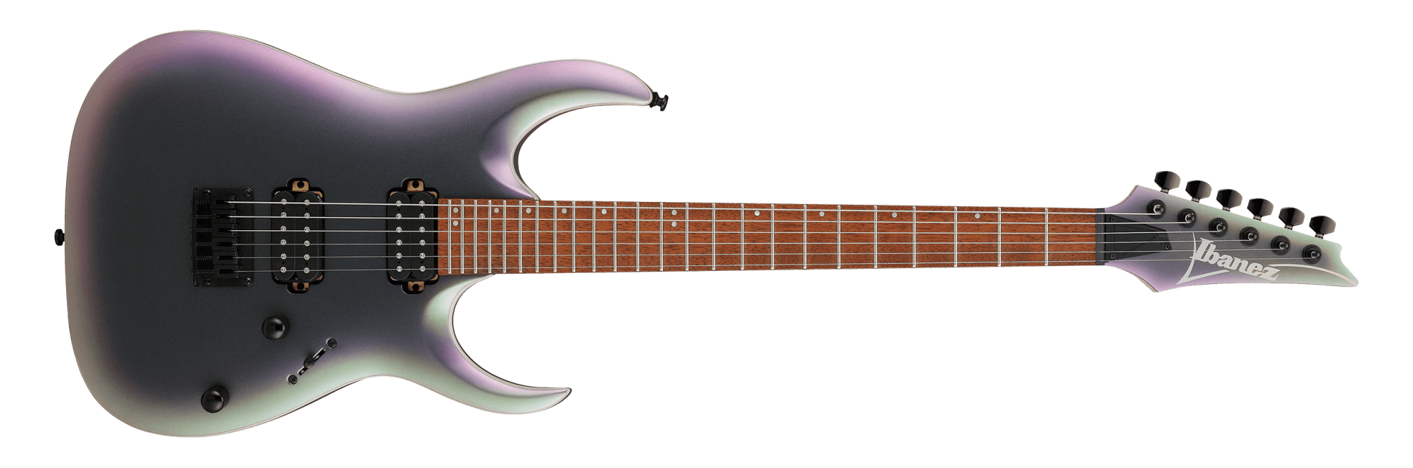 Ibanez RGA42EX Electric Guitar, Black Aurora Burst Matte by Hoshino