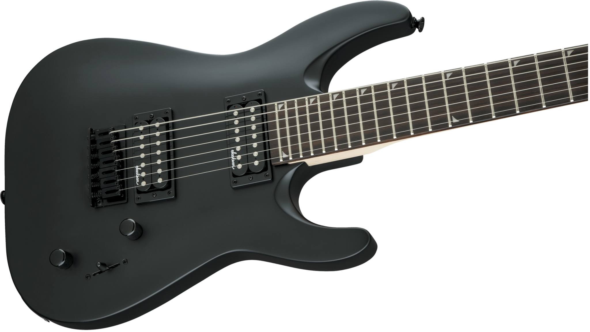 Jackson JS Series Dinky® Arch Top JS22 - 7 DKA HT, Amaranth Fingerboard, Satin Black by FMIC