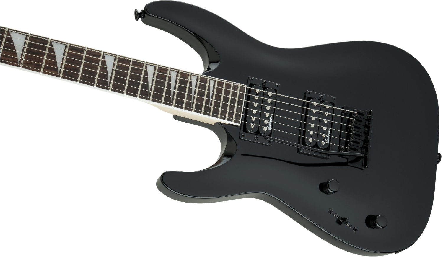 Jackson JS Series Dinky™ Arch Top JS22 DKA LH, Amaranth Fingerboard, Gloss Black by FMIC