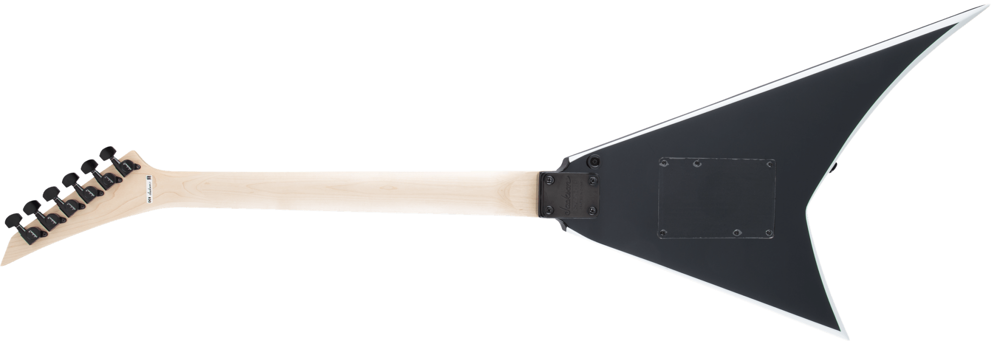 Jackson JS Series Rhoads JS32, Amaranth Fingerboard, Black with White Bevels by FMIC