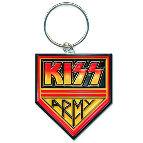 KISS KEYCHAIN: ARMY PENNANT (ENAMEL IN - FILL) by Rock Off Trade