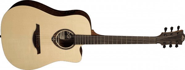 LAG Guitars Dreadnought Cutaway Electro Guitar by Coast Music