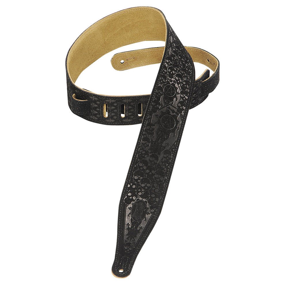 LEVY'S HEIRLOOM SERIES Guitar Strap – MS17T04 - BLK by Levy's Leathers