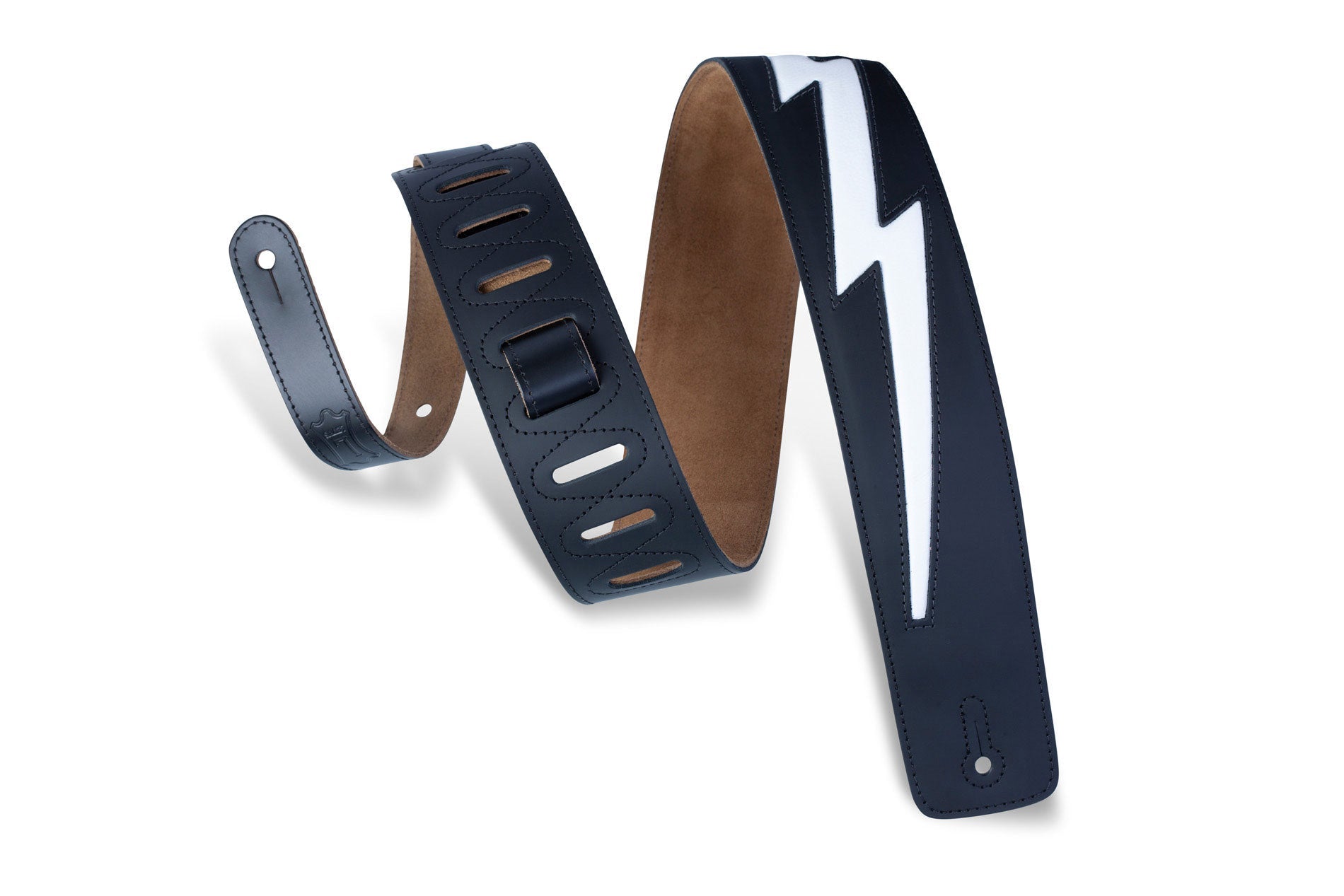 LEVY'S REBEL SERIES Guitar Strap – DM2 - BLK by Levy's Leathers